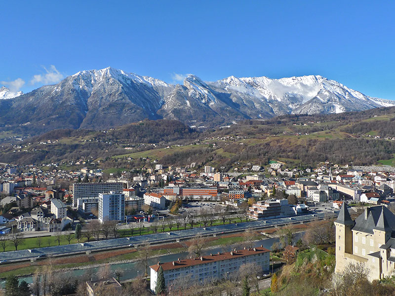 vue aerienne Albertville